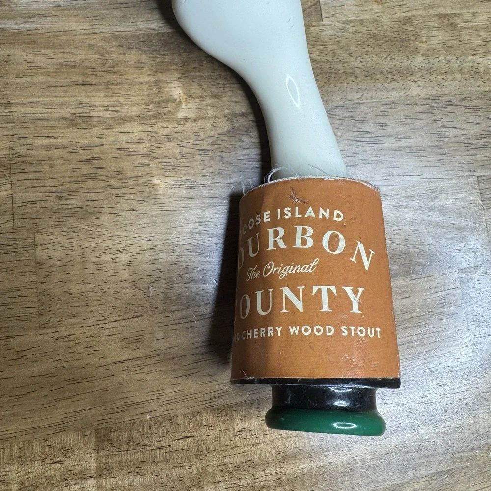 Goose Island Bourbon County Beer Tap Handle Goose Head Figural Damaged Beak
